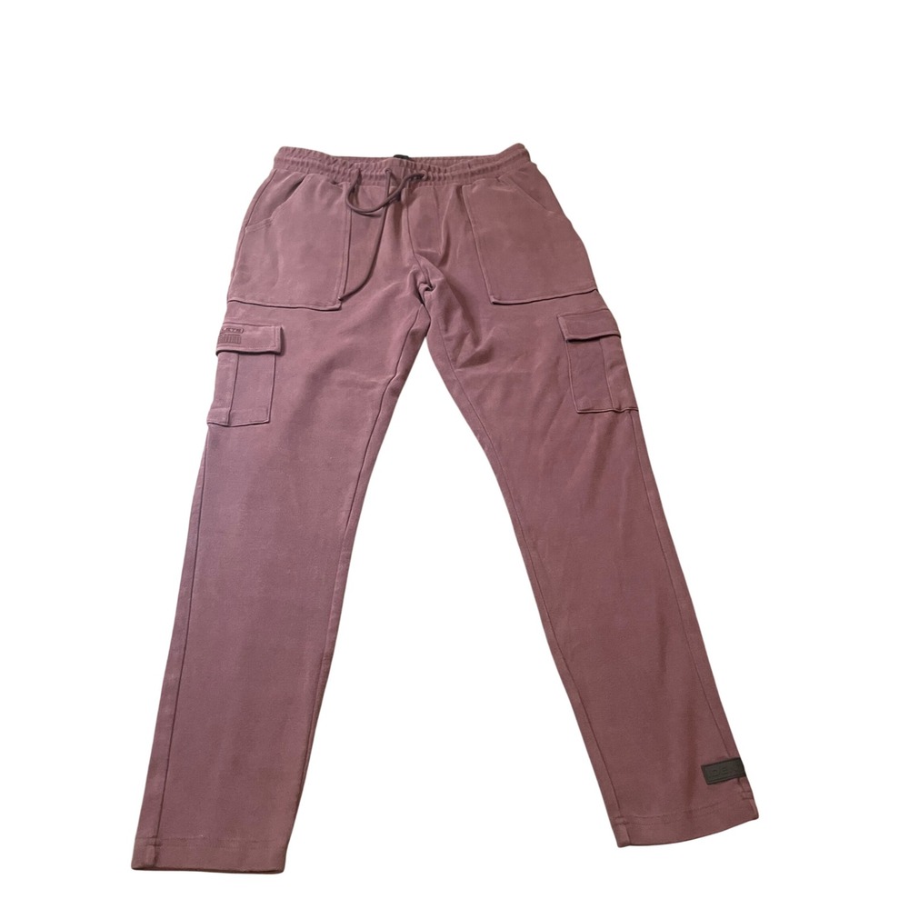 Alphalete Identity Cargo Joggers Mauve Plum Mens Medium Sweatpants